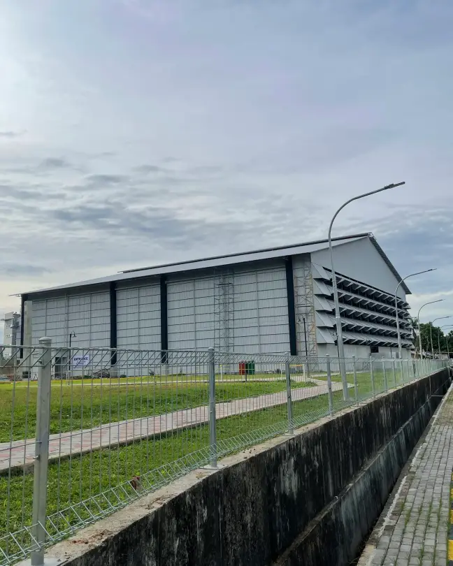 The hall from outside