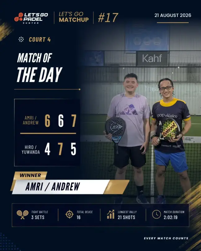 Let's Go Matchup match of the day graphic